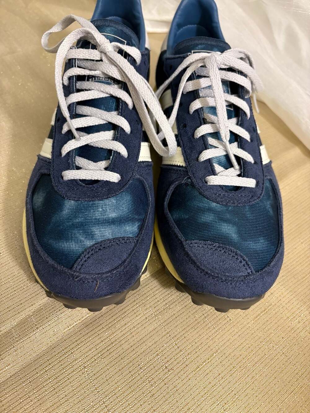 Men’s Adidas TRX Vintage Parley Crew Navy Bleached Sneakers (Model GW2055) - Picture 3 of 8